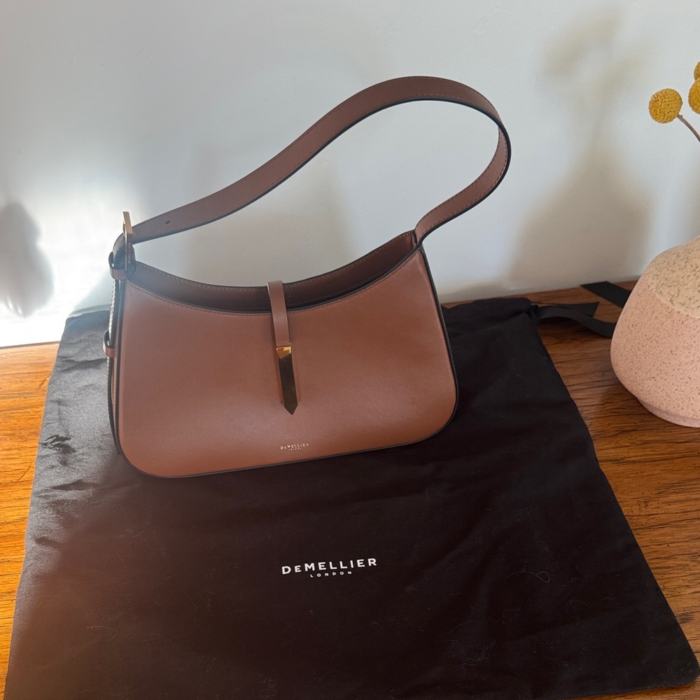 DeMellier Tan Leather Shoulder Bag